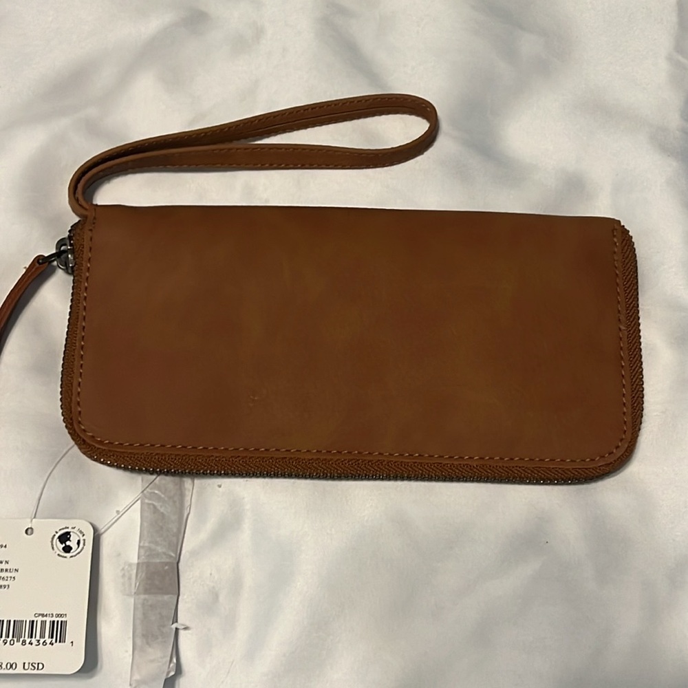 Free People vegan leather wallet wristlet NWT - Picture 5 of 7